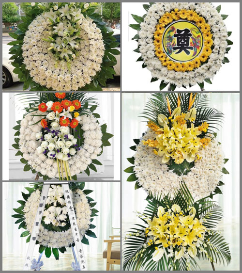 山东青岛平度市旧店镇前刘家村花圈速递